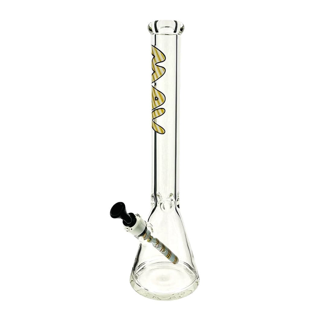 MAV Glass 18" Classic Wigwag Beaker Bong