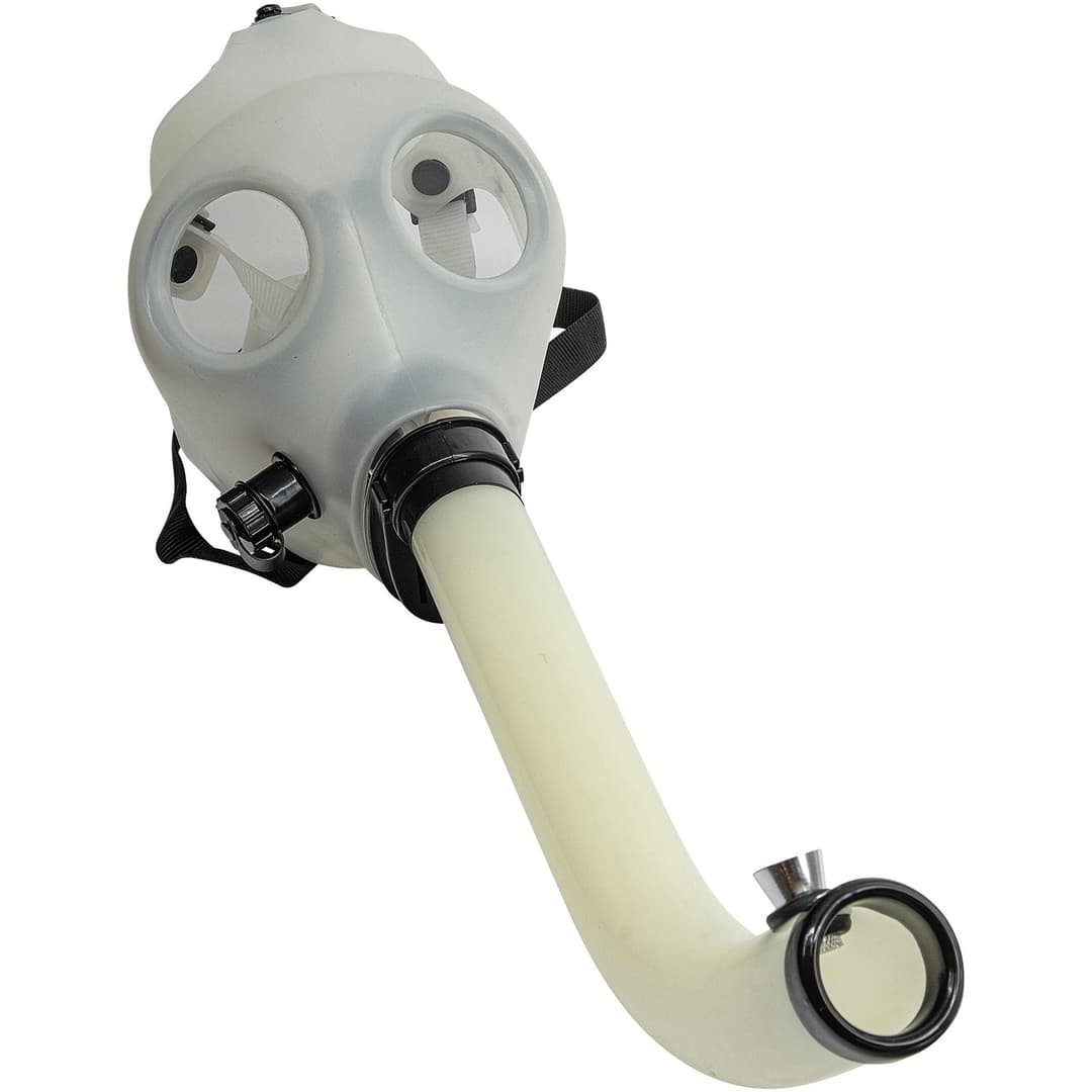 Acrylic Glow In The Dark Curved Steamroller Tube Gas Mask