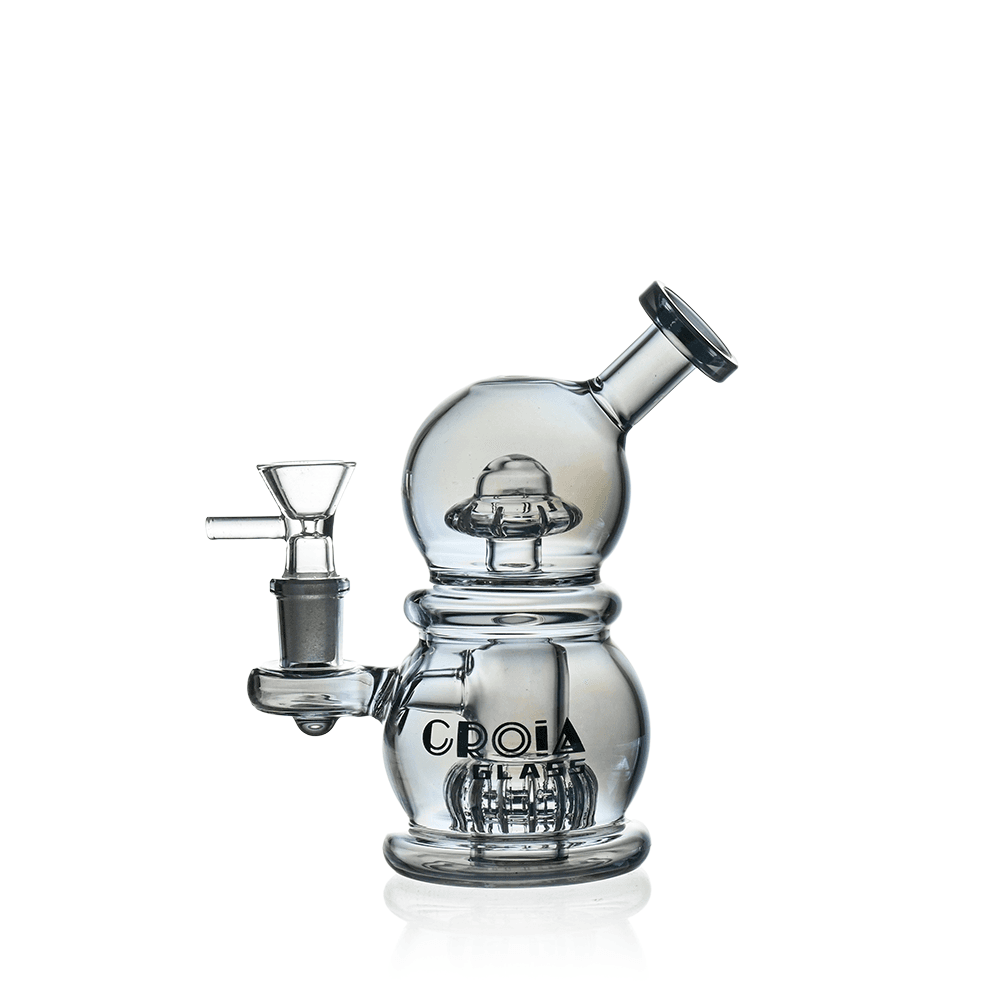 6" Mini Egg Dab Rig with Crown Perc | Croia Glass