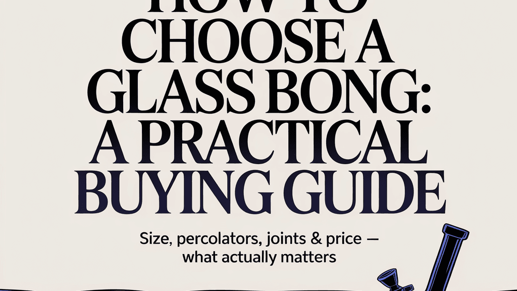 How Do I Choose the Right Glass Bong for My Needs? cover image