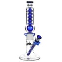 Pulsar Chillr Glycerin Straight Tube Glass Water Pipe - 13" / 14mm F / Blue