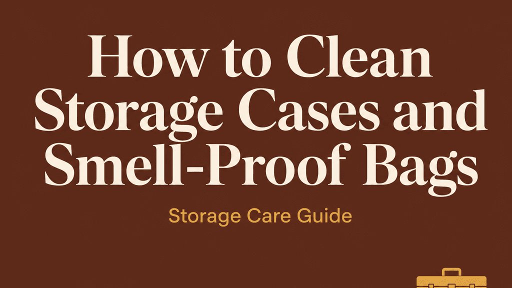 How Do You Clean Smell-Proof Bags and Storage Cases Without Damaging Them? cover image